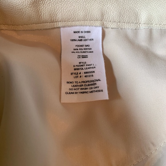 NWT Theory Lamb leather pants waist 28” - Picture 4 of 4